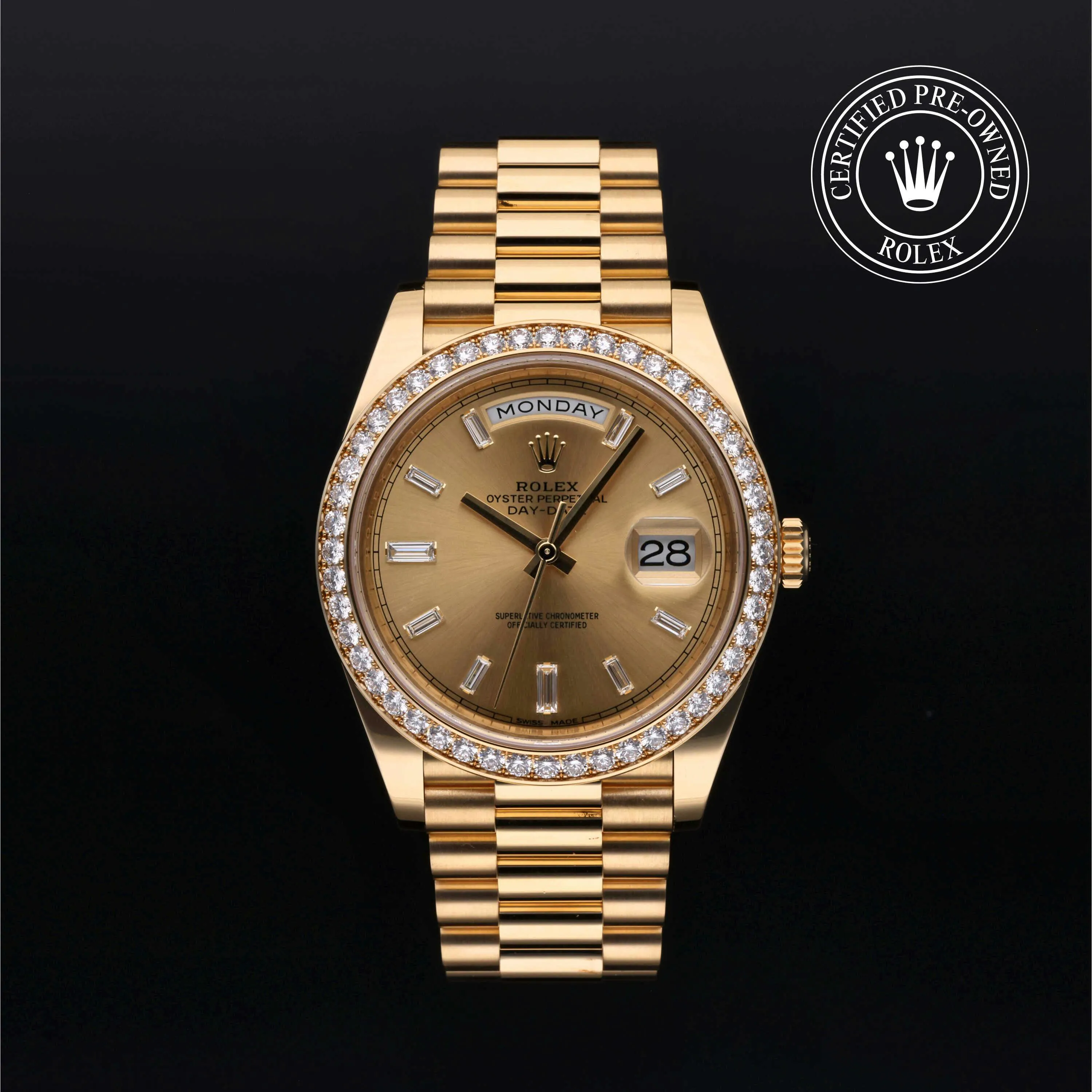 Rolex Day-Date 228348RBR-0002 40mm 18k yellow gold Golden