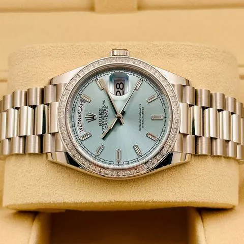 Rolex Day-Date 36 128396TBR 36mm Platinum Blue