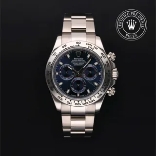 Rolex Daytona 116509 White gold Blue