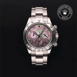 Rolex Daytona 116509 White gold Black$Mother Of Pearl