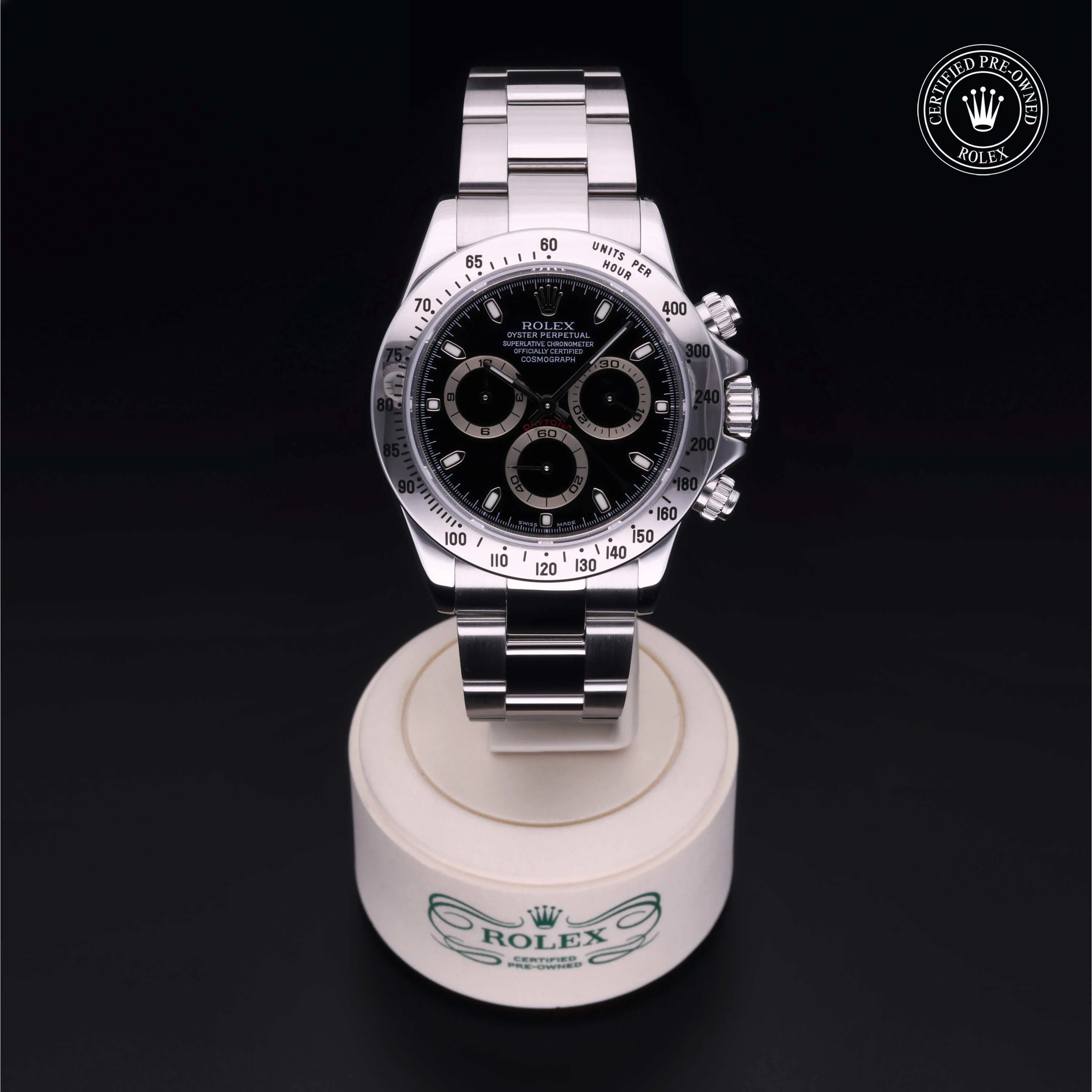 Rolex Daytona 116520-0015 40mm Stainless steel Black 1