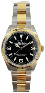 Rolex Explorer 124273 Yellow gold and Stainless steel Black