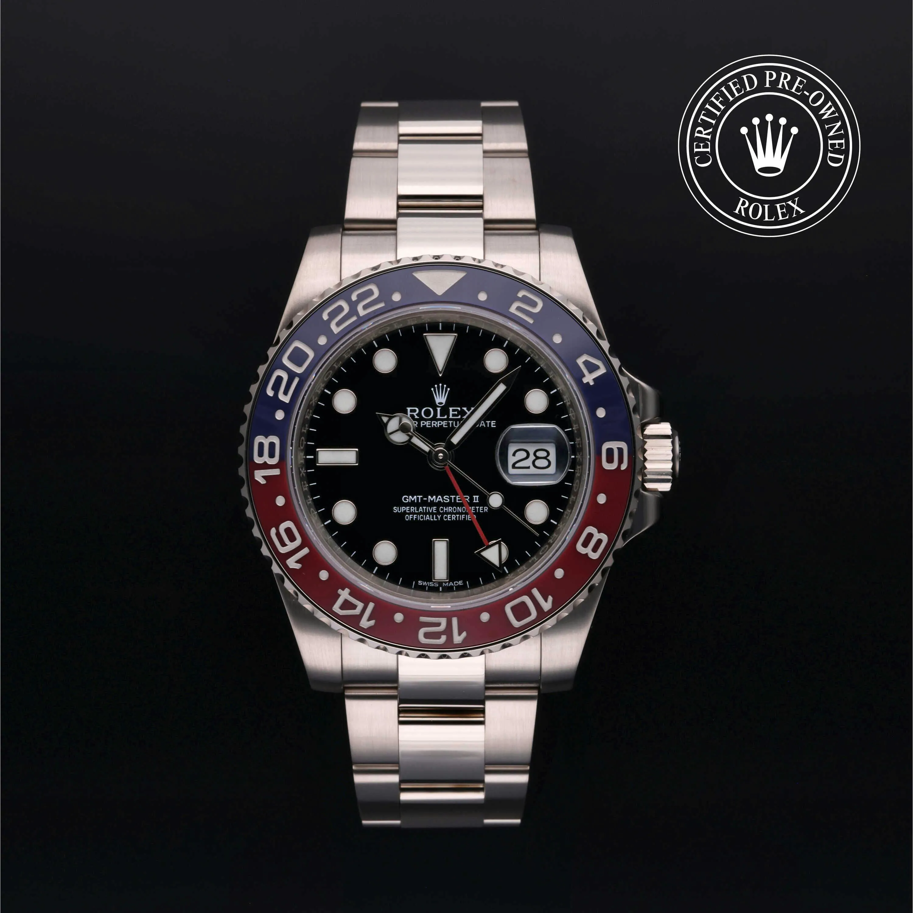 Rolex GMT-Master II 116719BLRO-0001 40mm White gold Black