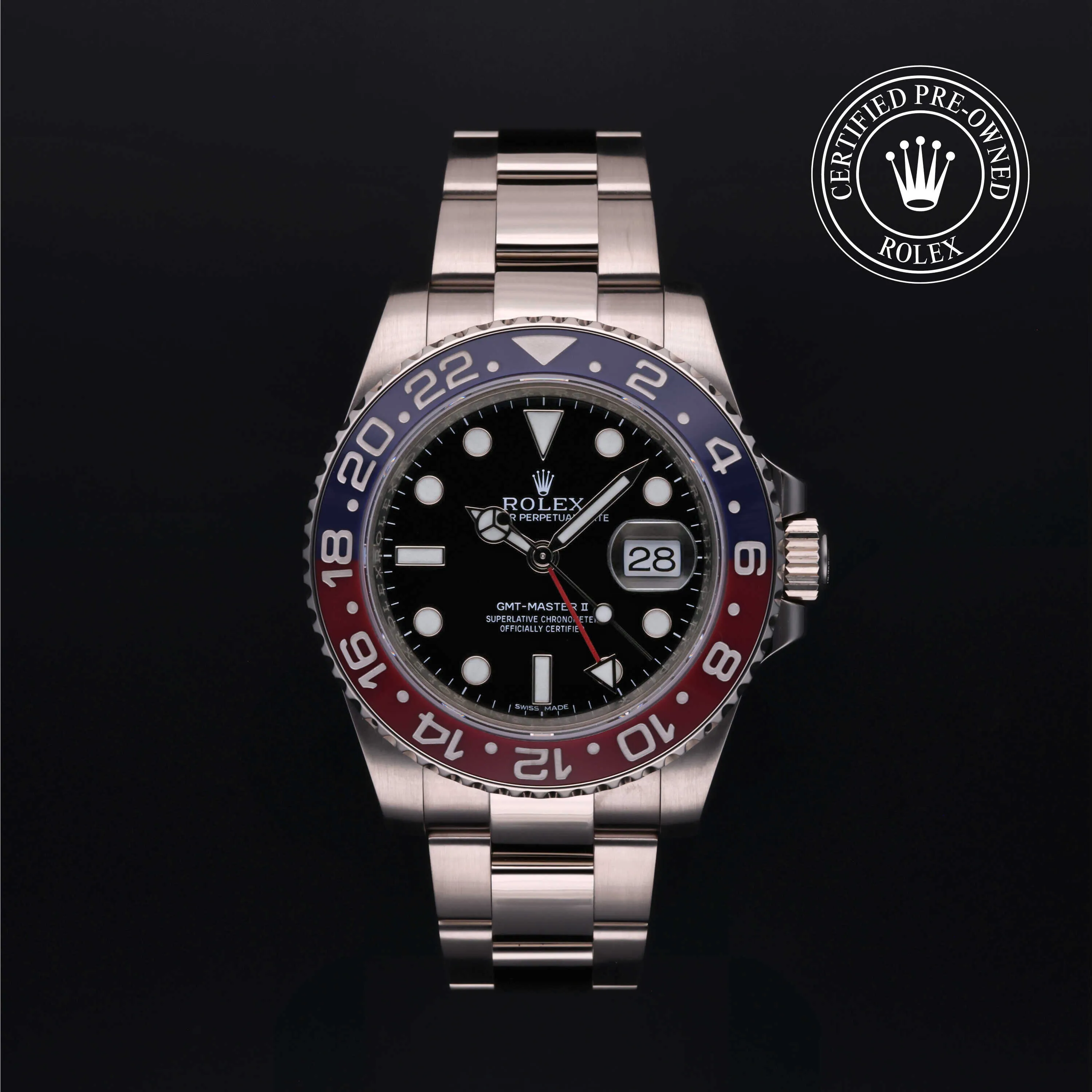 Rolex GMT-Master II 116719BLRO 40mm White gold Black