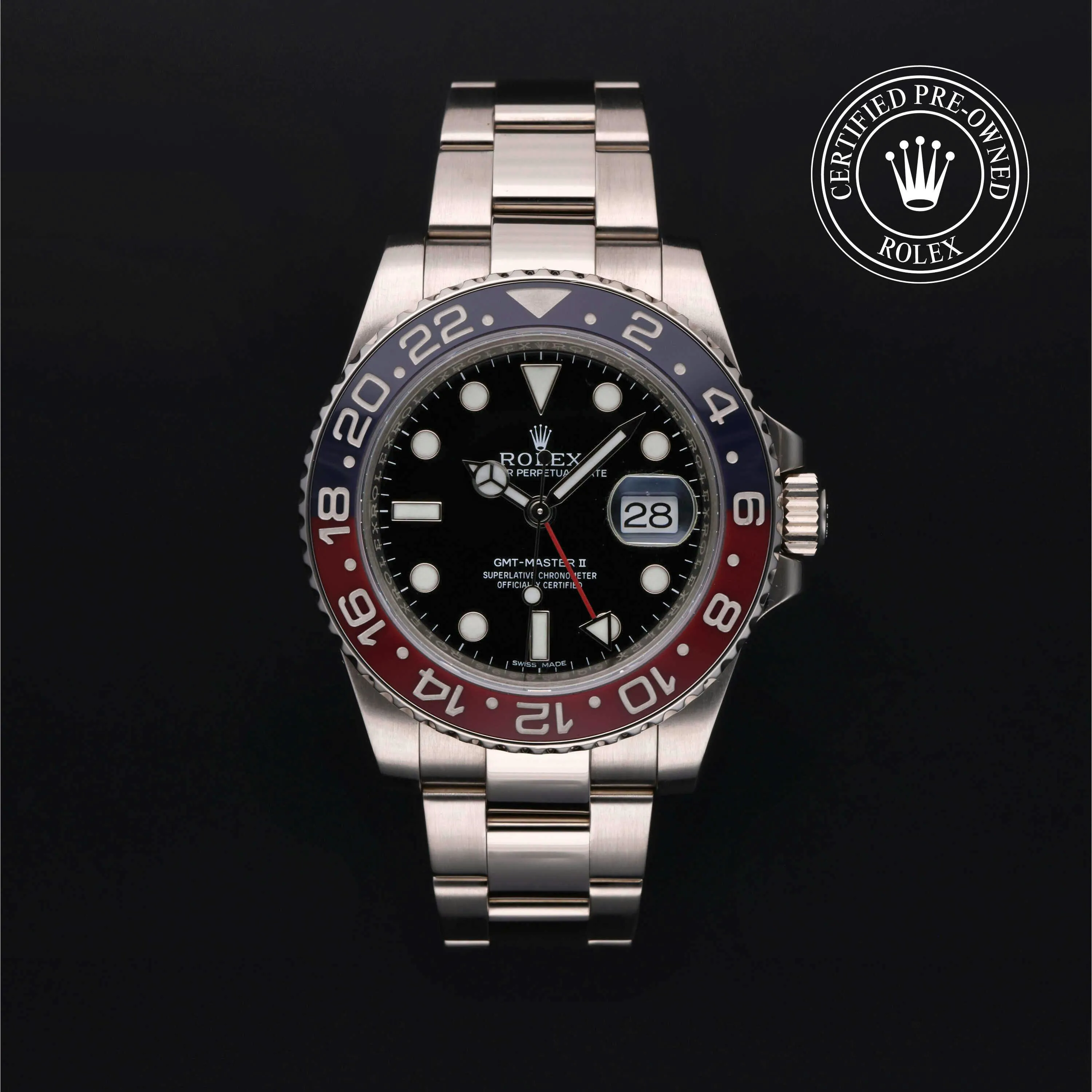 Rolex GMT-Master II 116719BLRO 40mm White gold Black