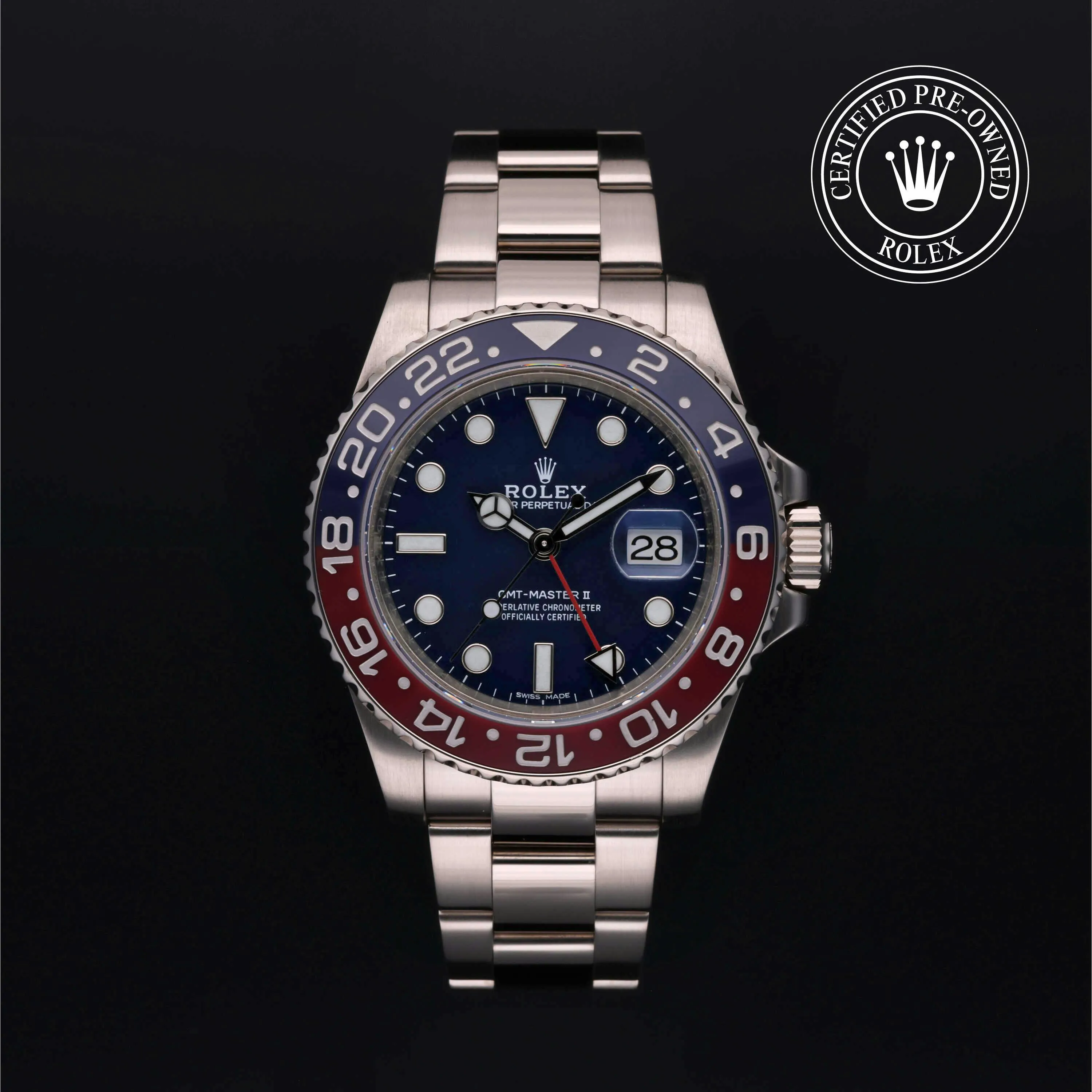 Rolex GMT-Master II 116719BLRO 40mm White gold Blue