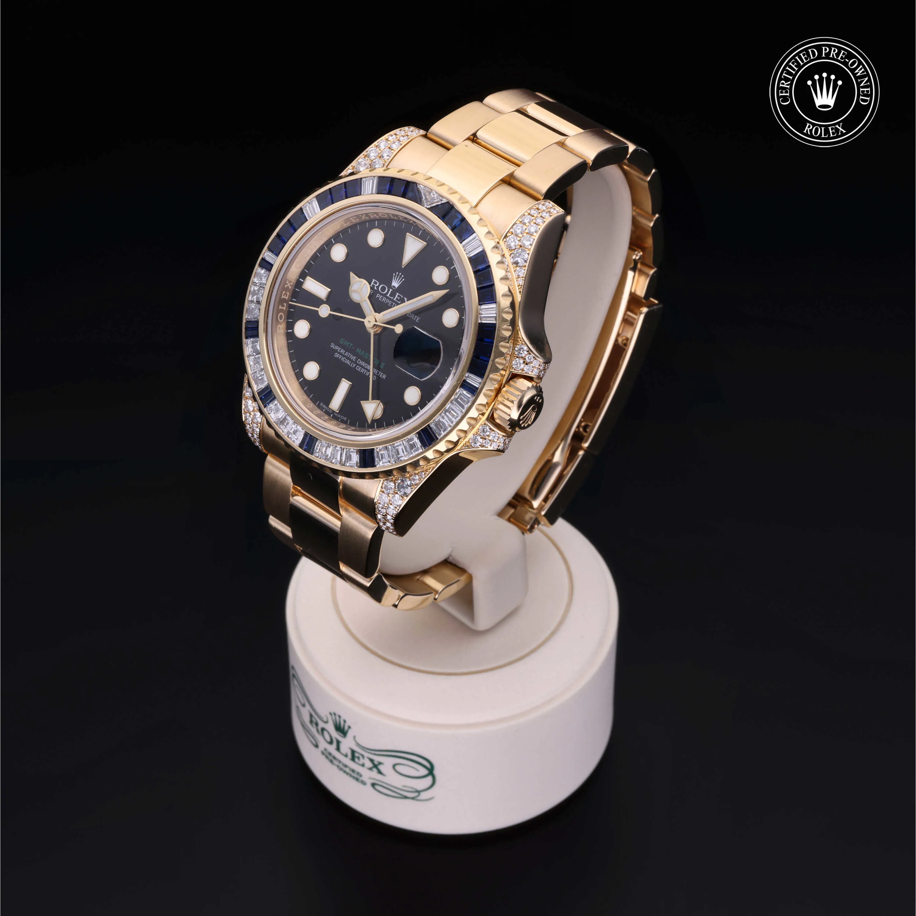 Rolex GMT-Master II 116758SA Yellow gold Paved 2