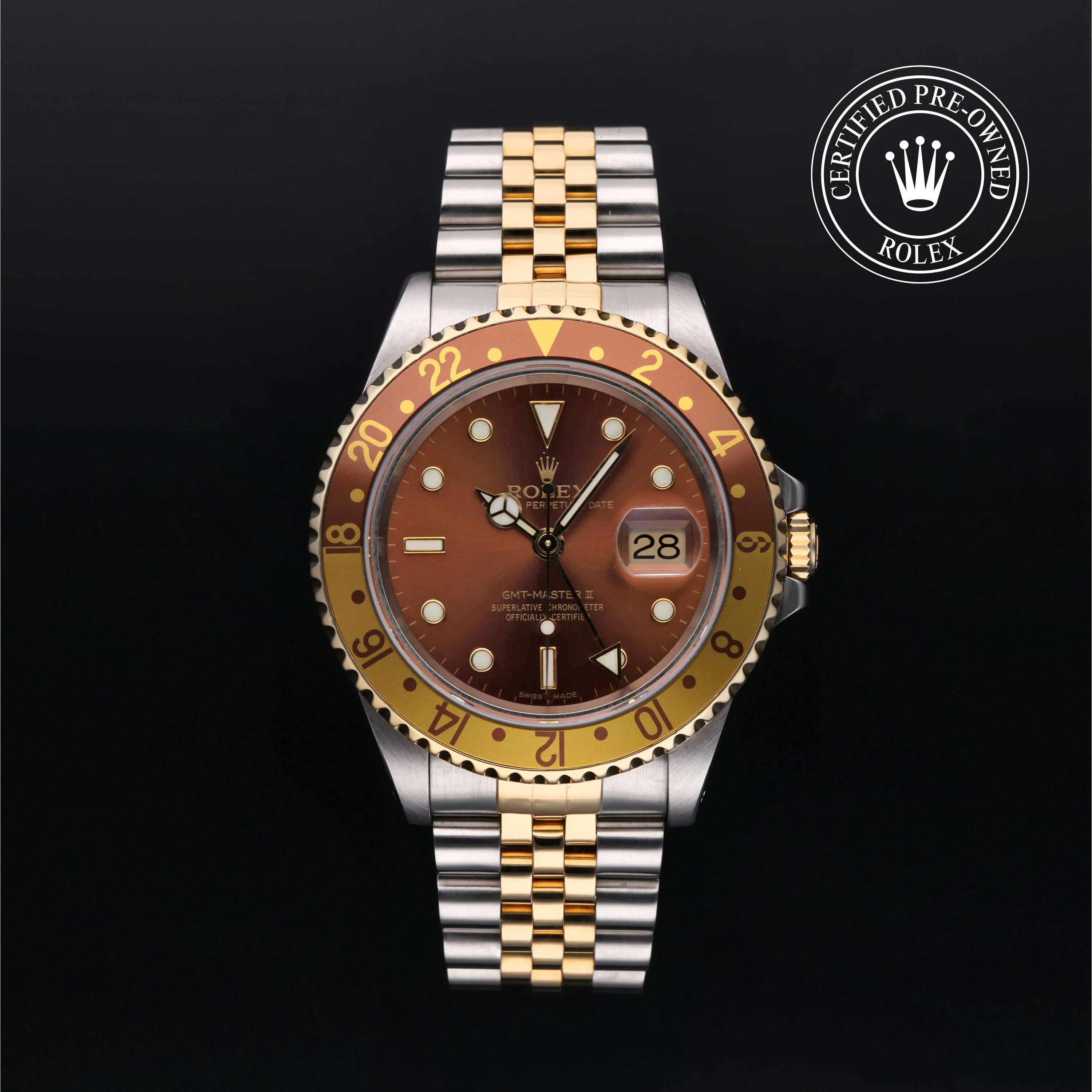 Rolex GMT-Master II 16713 40mm Stainless steel Brown