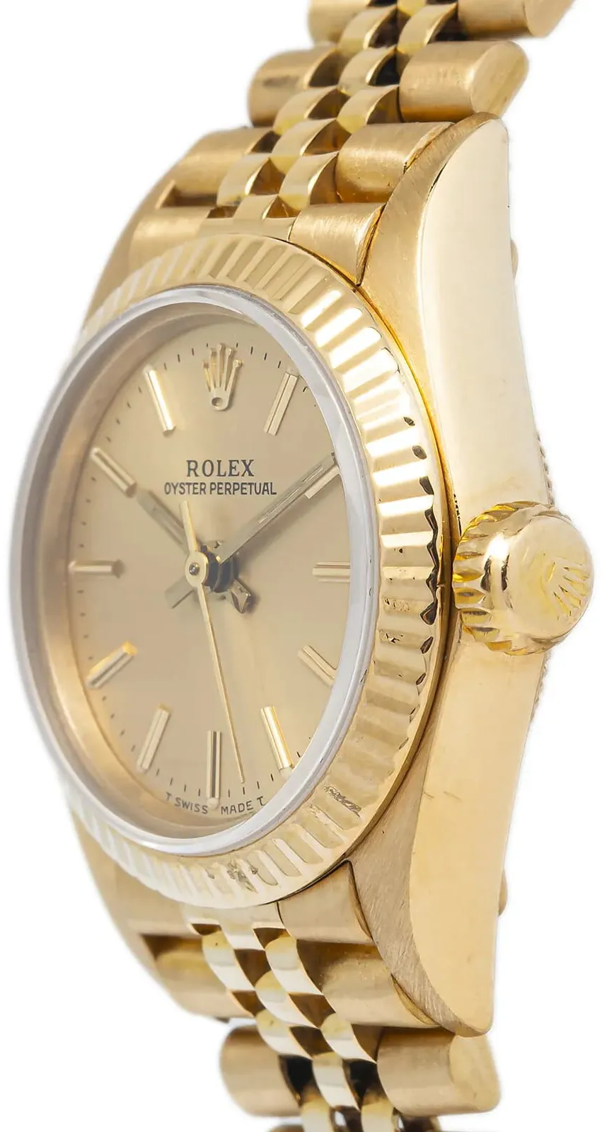 Rolex Oyster Perpetual 26 67198 26mm Yellow gold Champagne 1