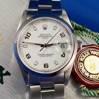 Rolex Oyster Perpetual Date 15200 Stainless steel White