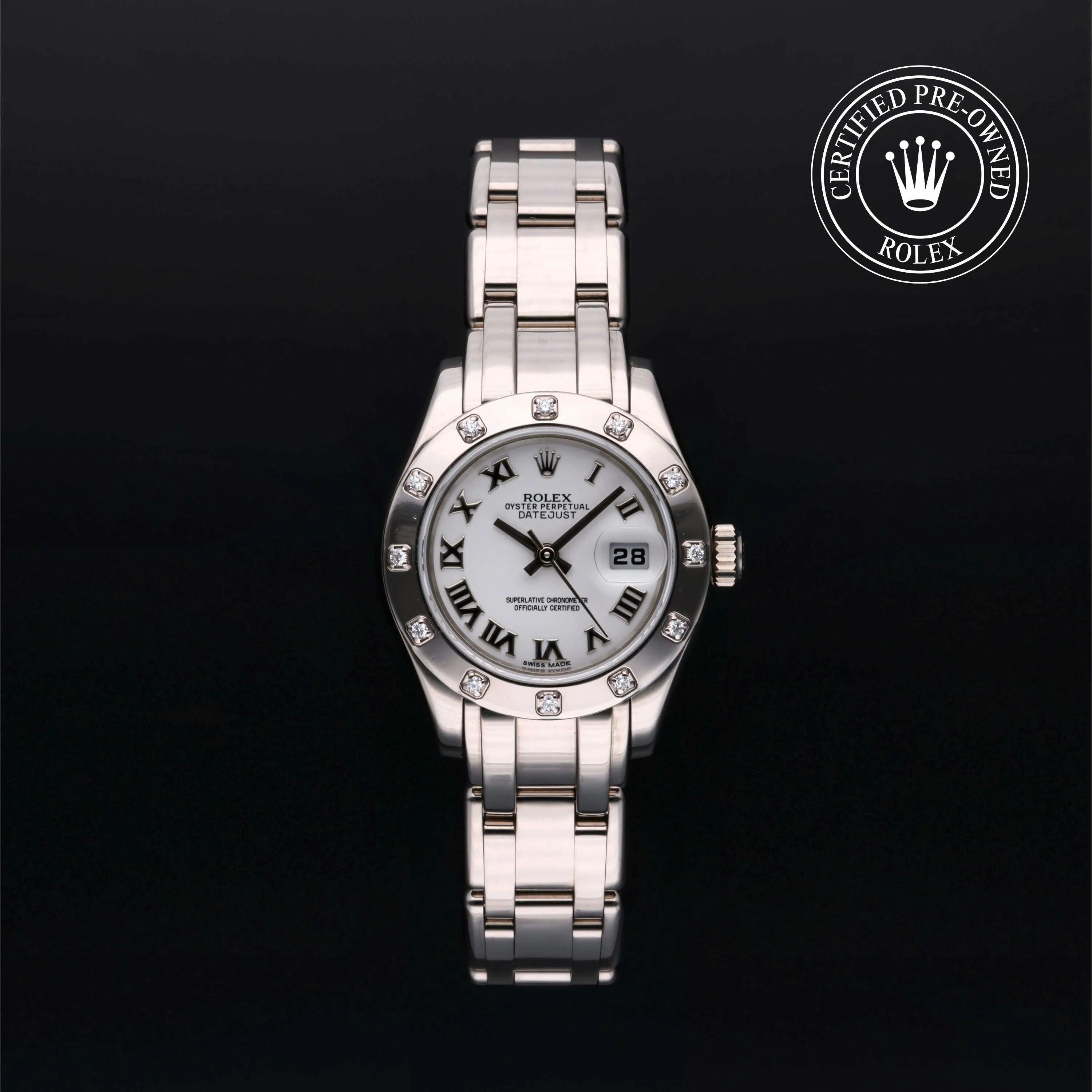 Rolex Lady-Datejust Pearlmaster 80319 29mm White gold White