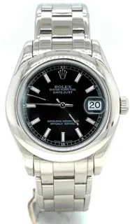 Rolex Pearlmaster 81209 White gold Black