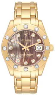 Rolex Pearlmaster 81318 Yellow gold White