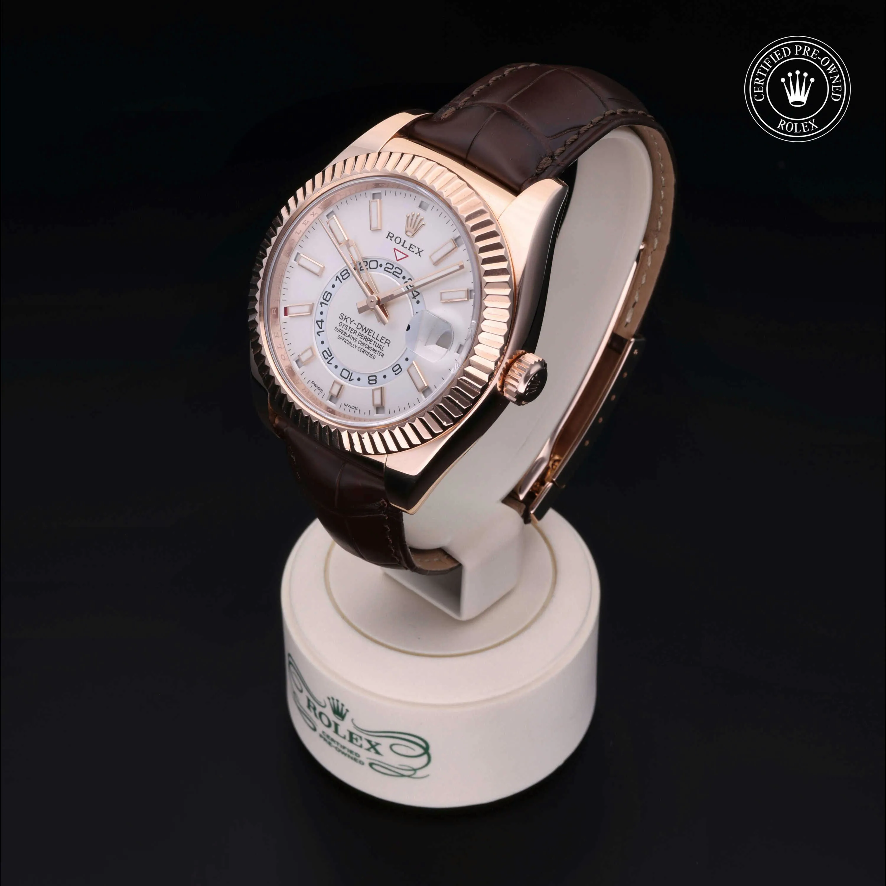 Rolex Sky-Dweller 326135 42mm Rose gold Silver 2
