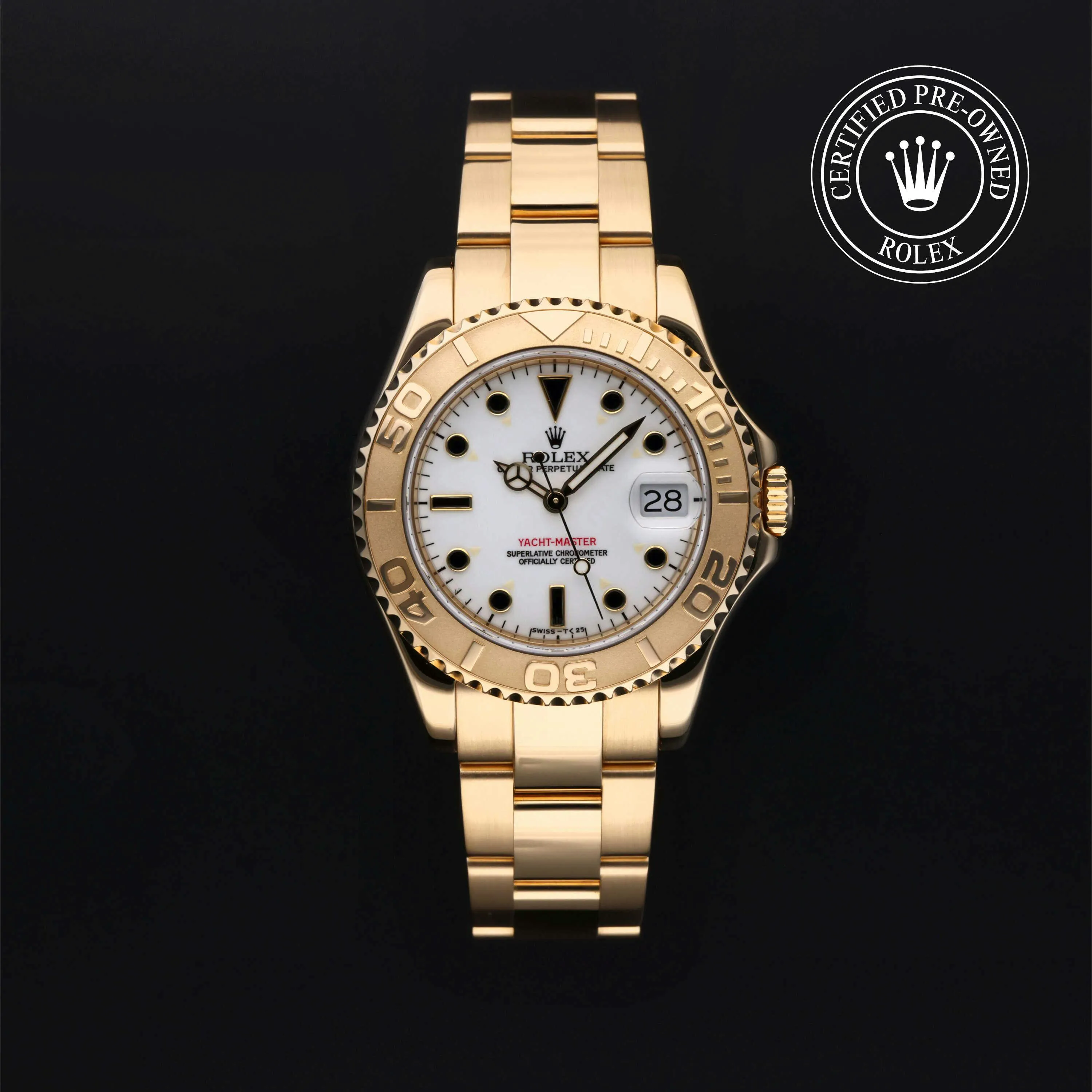 Rolex Yacht-Master 68628 35mm Yellow gold White