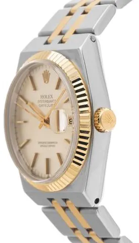 Rolex Datejust Oysterquartz 17013 36mm Yellow gold and stainless steel Silver 2