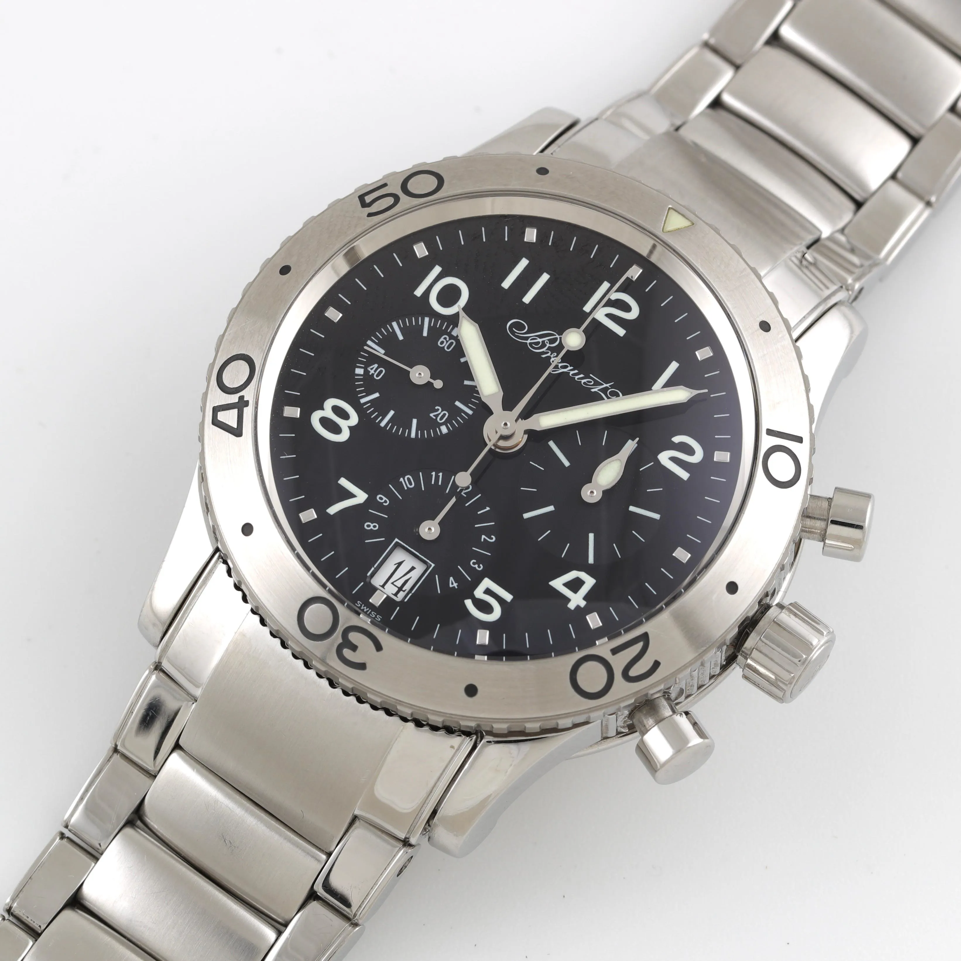 Breguet Type XX Transatlantique 3820STH25W9 39.5mm Stainless steel Black 1