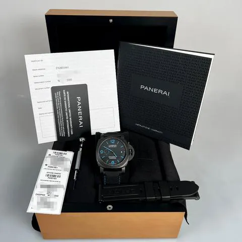 Panerai Luminor GMT Automatic PAM 01661 44mm Carbon fiber Black 6