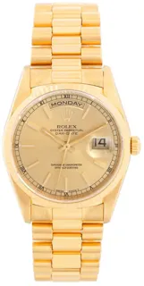 Rolex Day-Date 18238 Yellow gold Champagne