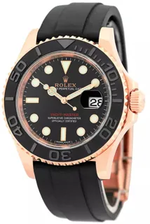 Rolex Yacht-Master 116655-0001 Ceramic and Rose gold Black