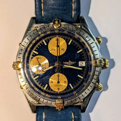 Breitling Chronomat 81950 39mm Yellow gold and stainless steel Blue 1