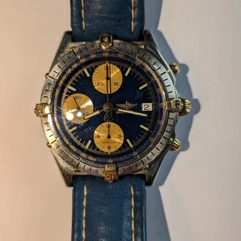 Breitling Chronomat 81950 39mm Yellow gold and stainless steel Blue 3