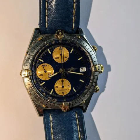 Breitling Chronomat 81950 39mm Yellow gold and stainless steel Blue 4