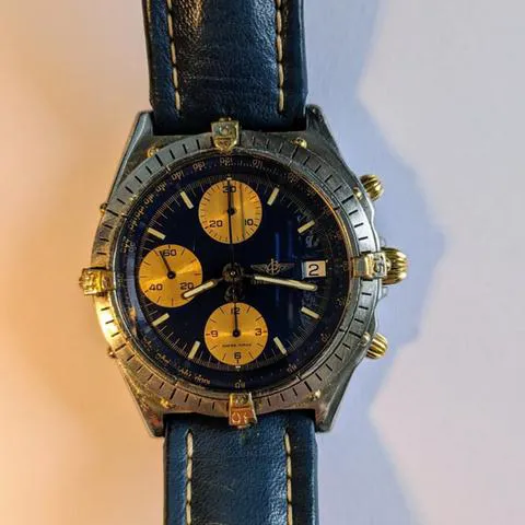Breitling Chronomat 81950 39mm Yellow gold and stainless steel Blue 5