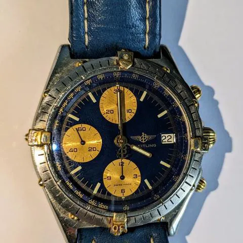 Breitling Chronomat 81950 39mm Yellow gold and stainless steel Blue 11