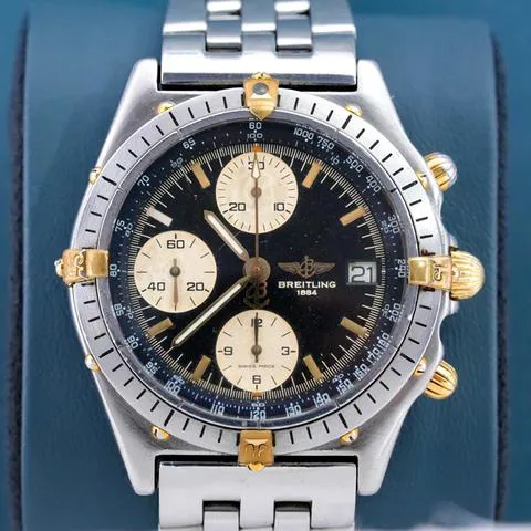 Breitling Chronomat B13050.1 39mm Yellow gold and stainless steel Black