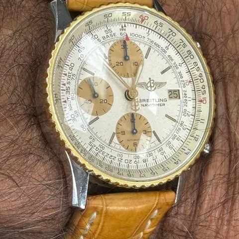 Breitling Old Navitimer 81610 41mm Yellow gold and stainless steel Silver
