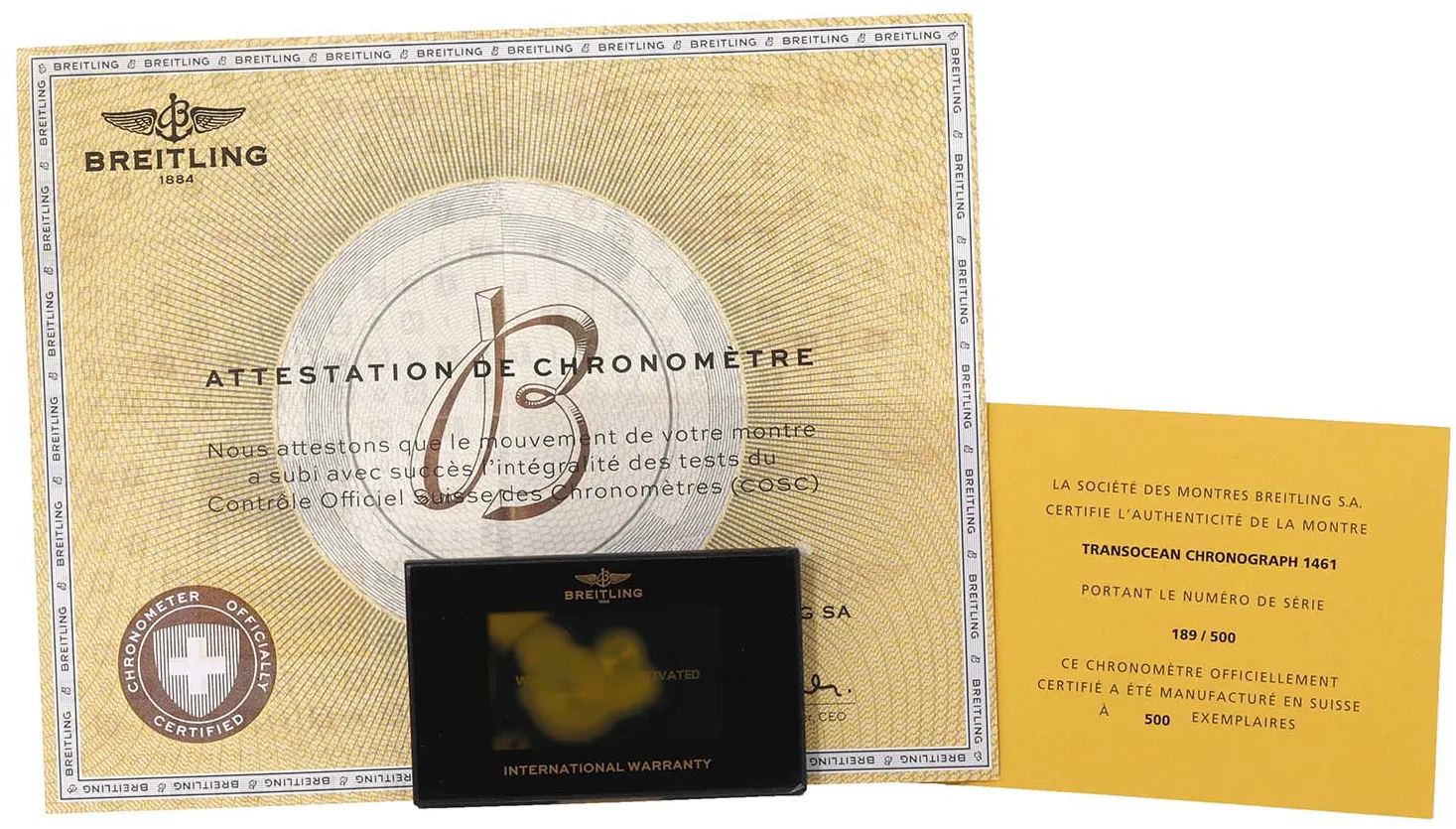 Breitling Transocean Chronograph 1461 R19310 43mm Rose gold Black 9