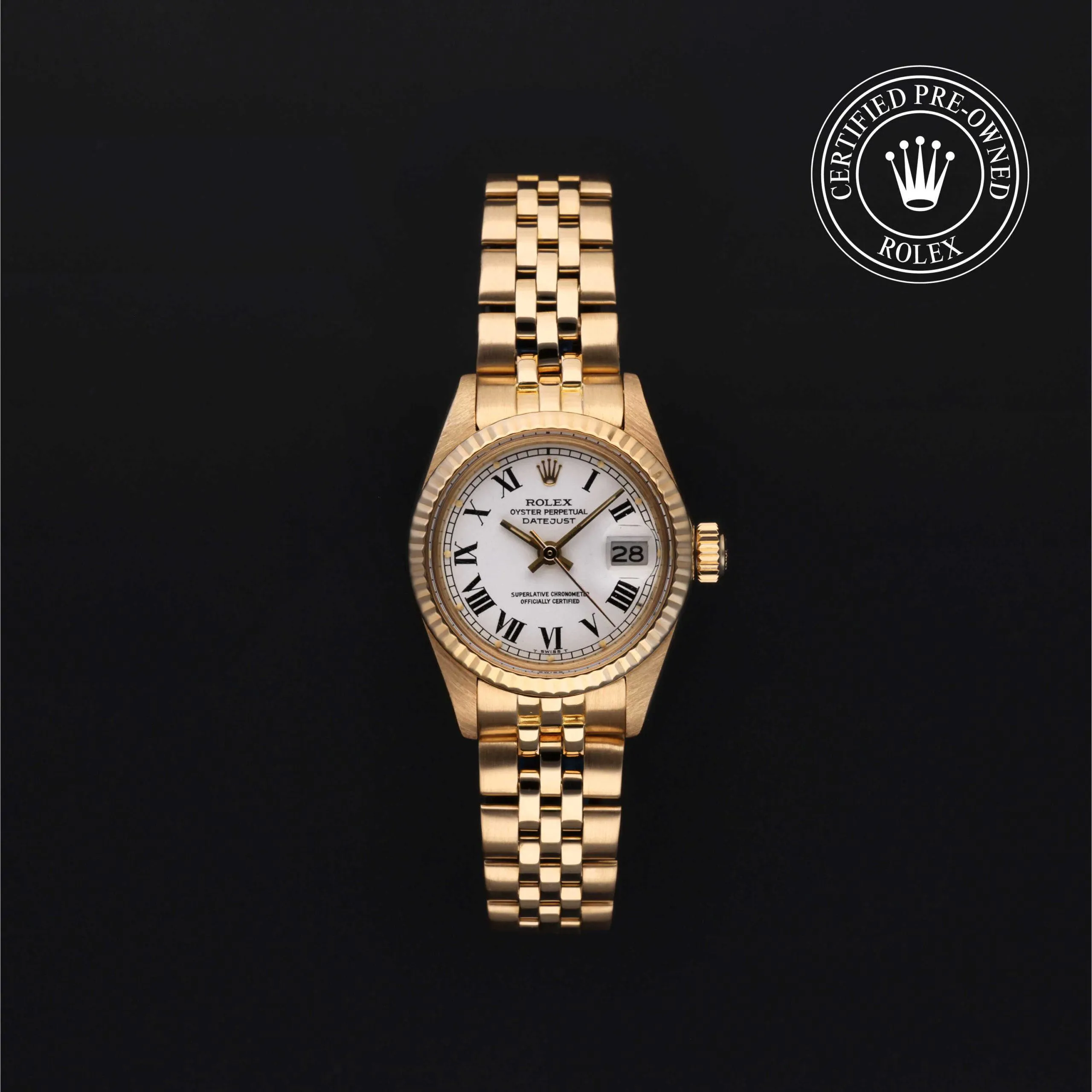 Rolex Lady-Datejust 69178 26mm Yellow gold BIANCO