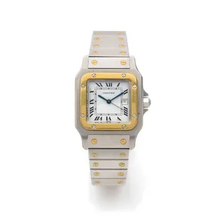 Cartier Santos Galbée 2961 | Yellow gold and Stainless steel