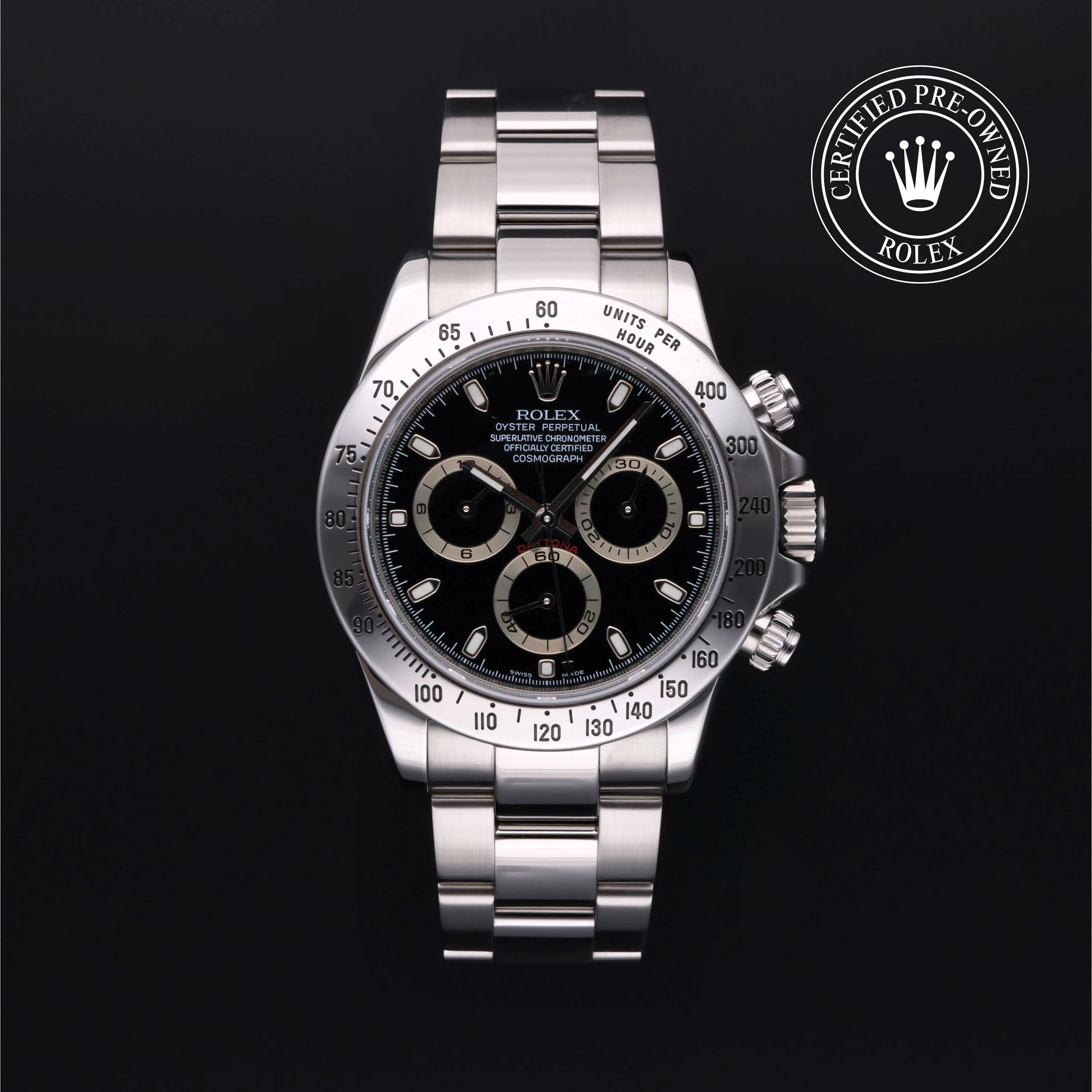 Rolex Daytona 116520-0015 40mm Stainless steel Black