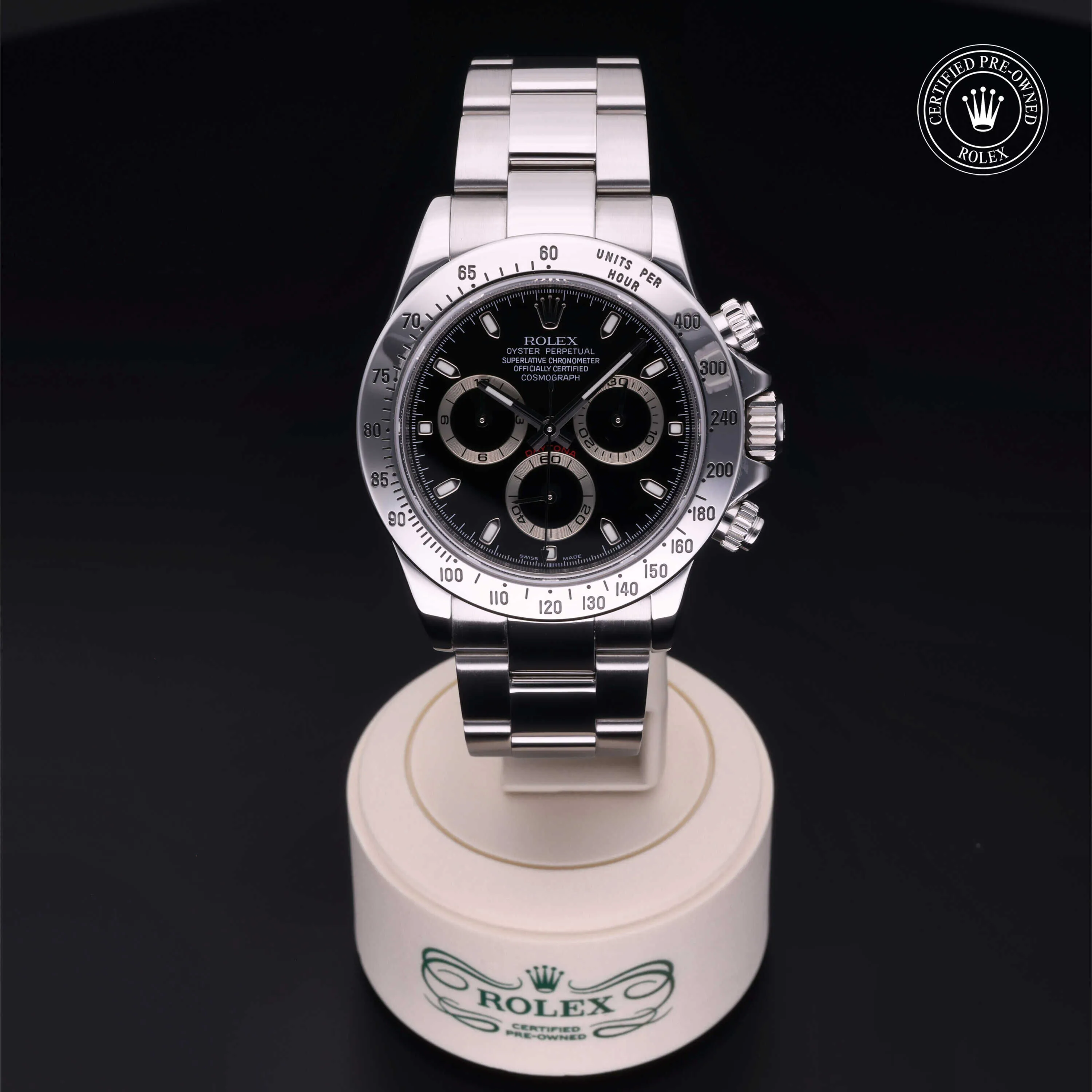 Rolex Daytona 116520-0015 40mm Stainless steel Black 1