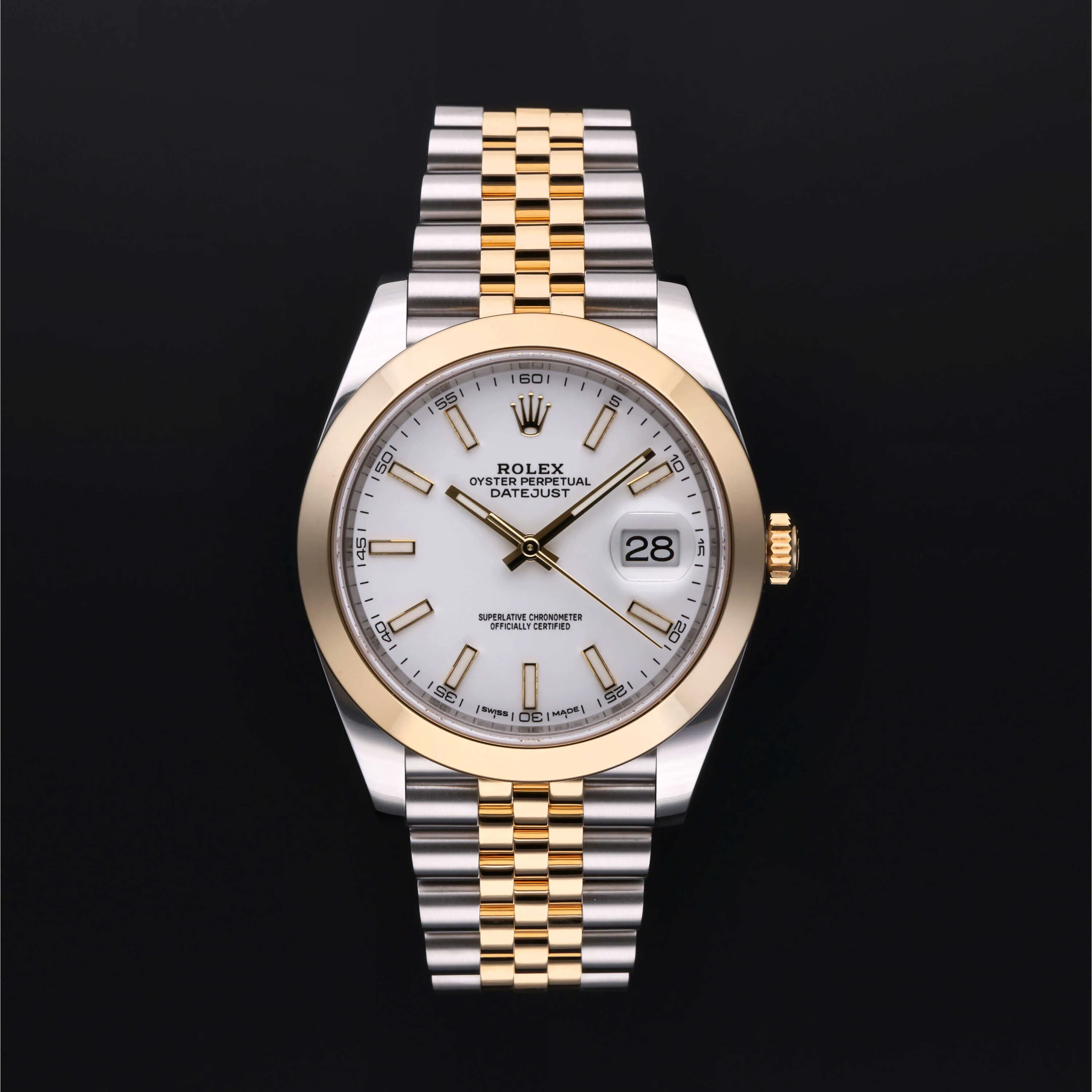 Rolex Datejust 41 126303 41mm Yellow gold and Stainless steel White