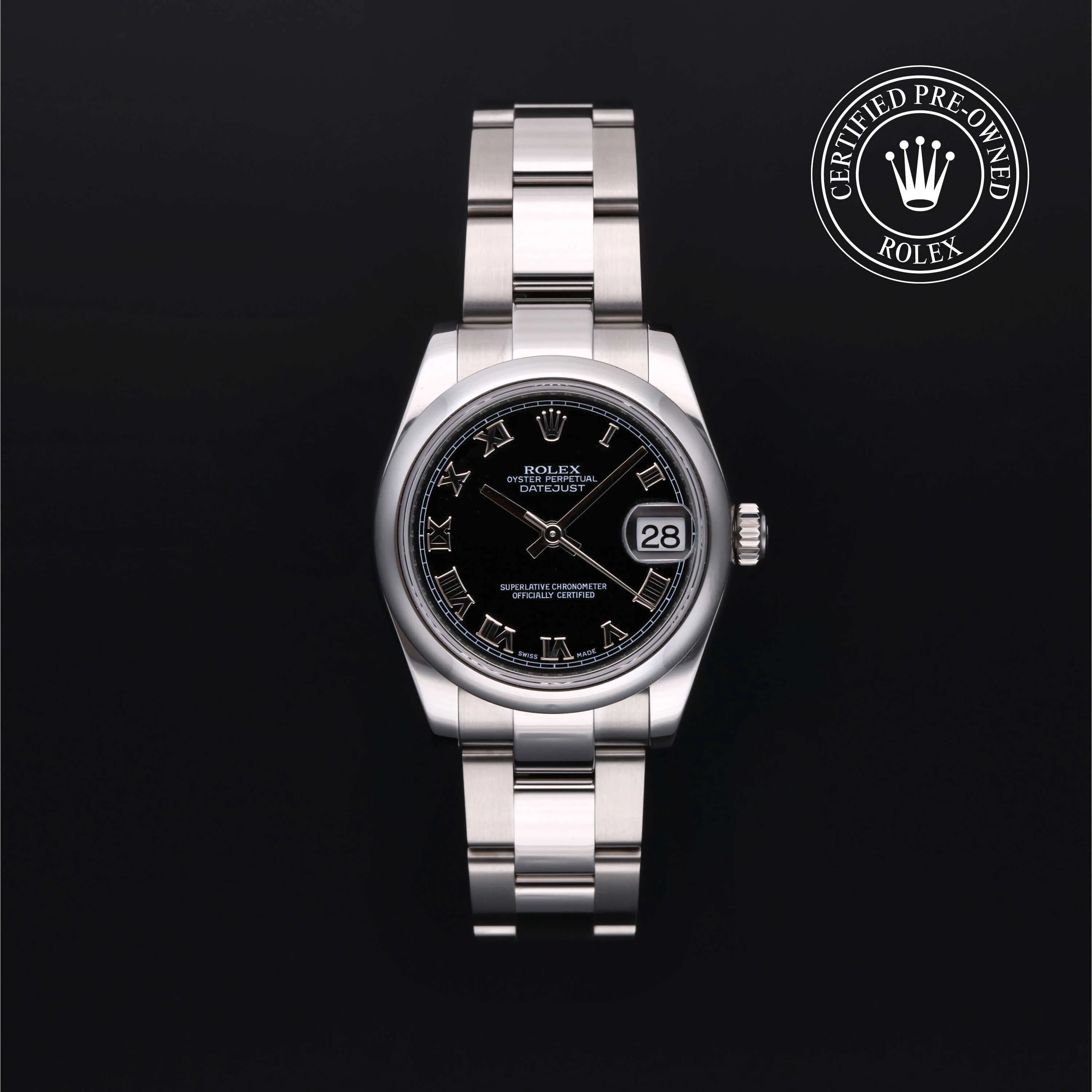 Rolex Datejust 178240 31mm Stainless steel Black