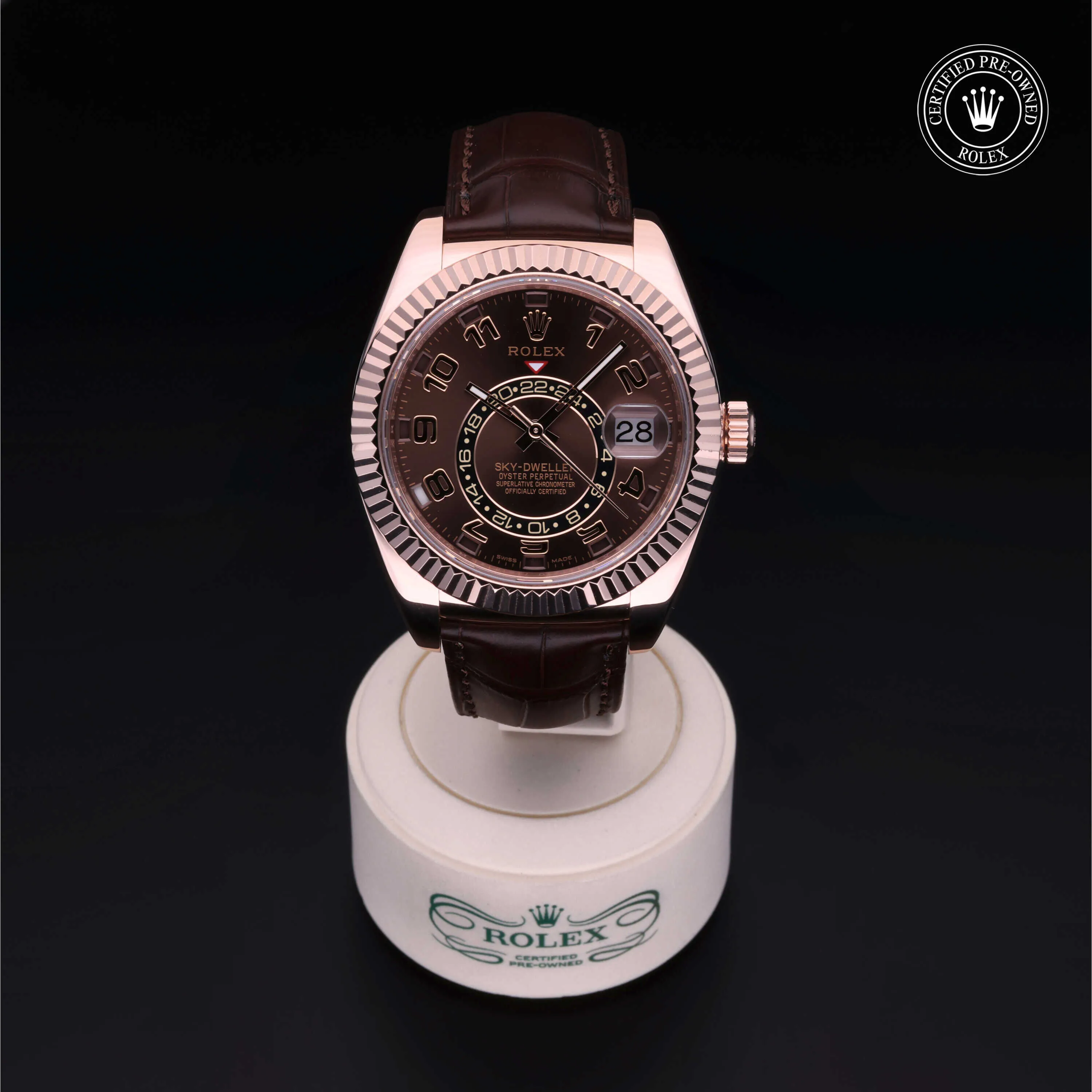 Rolex Sky-Dweller 326135 42mm Rose gold Brown 3