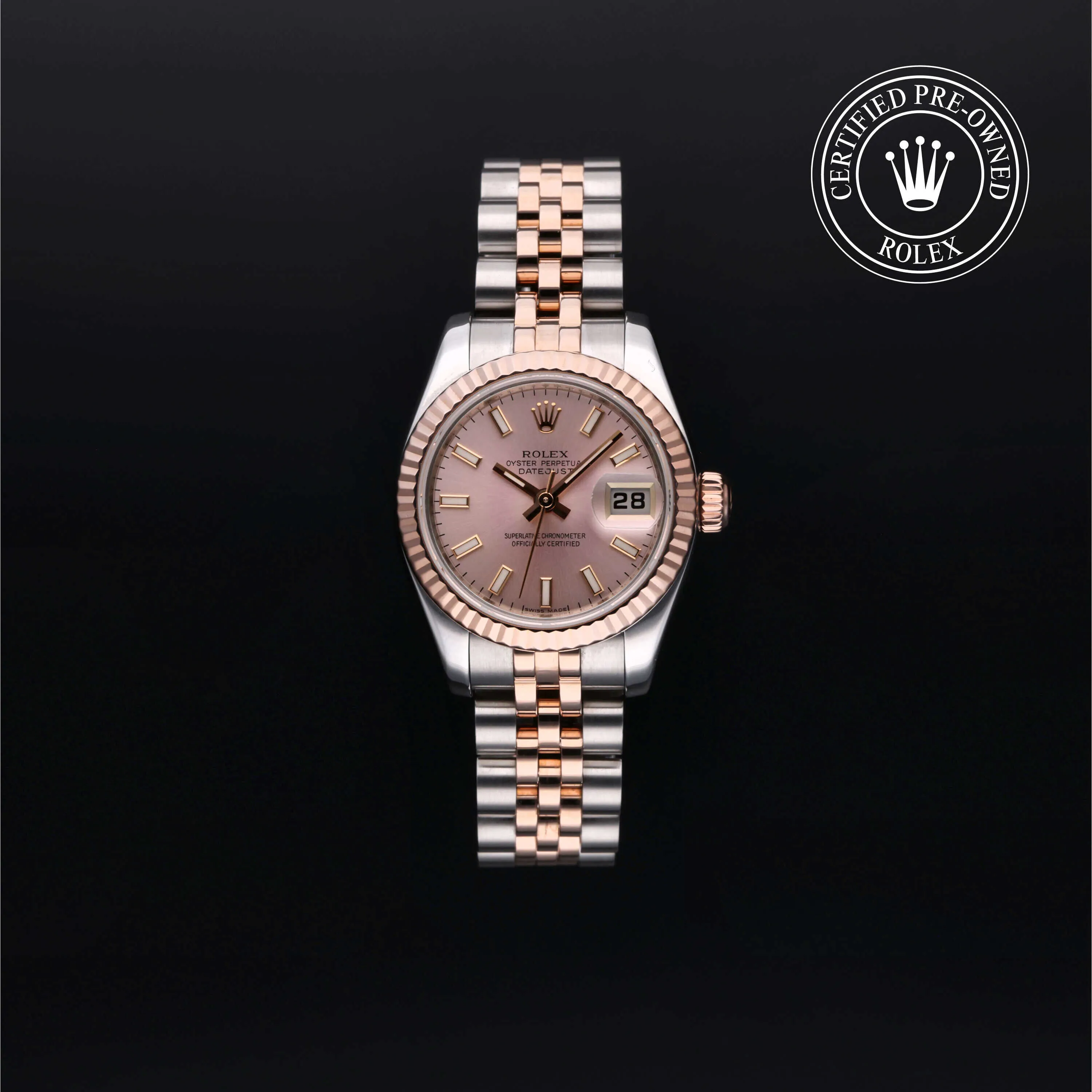 Rolex Datejust 179171 26mm Steel & rose gold Rose