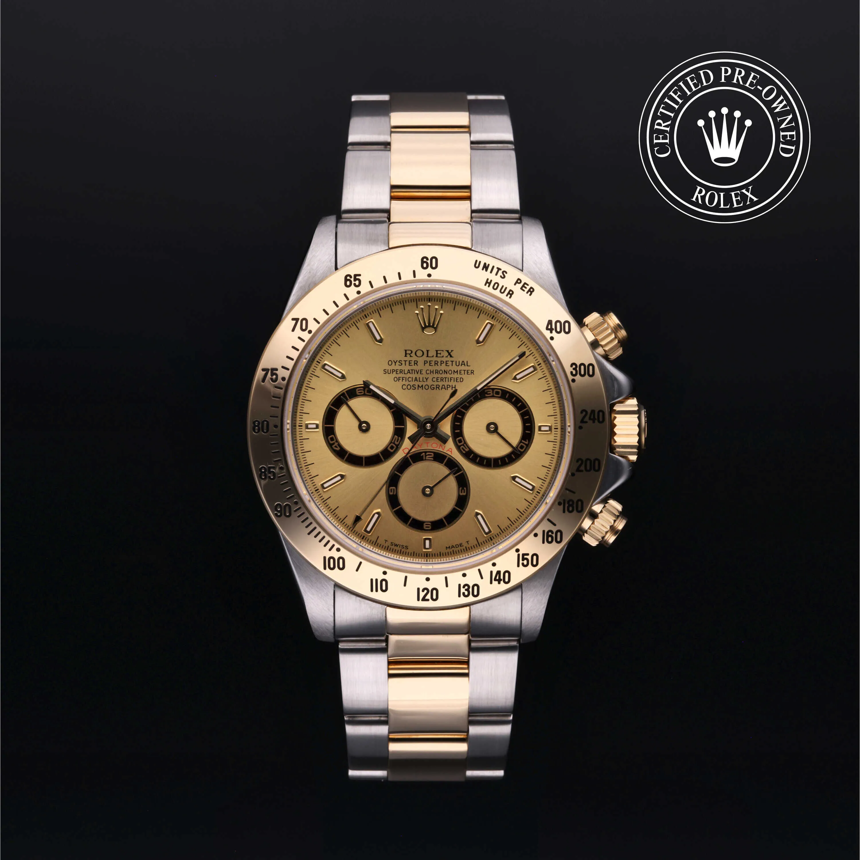 Rolex Daytona 16523 40mm Yellow gold and stainless steel Champagne