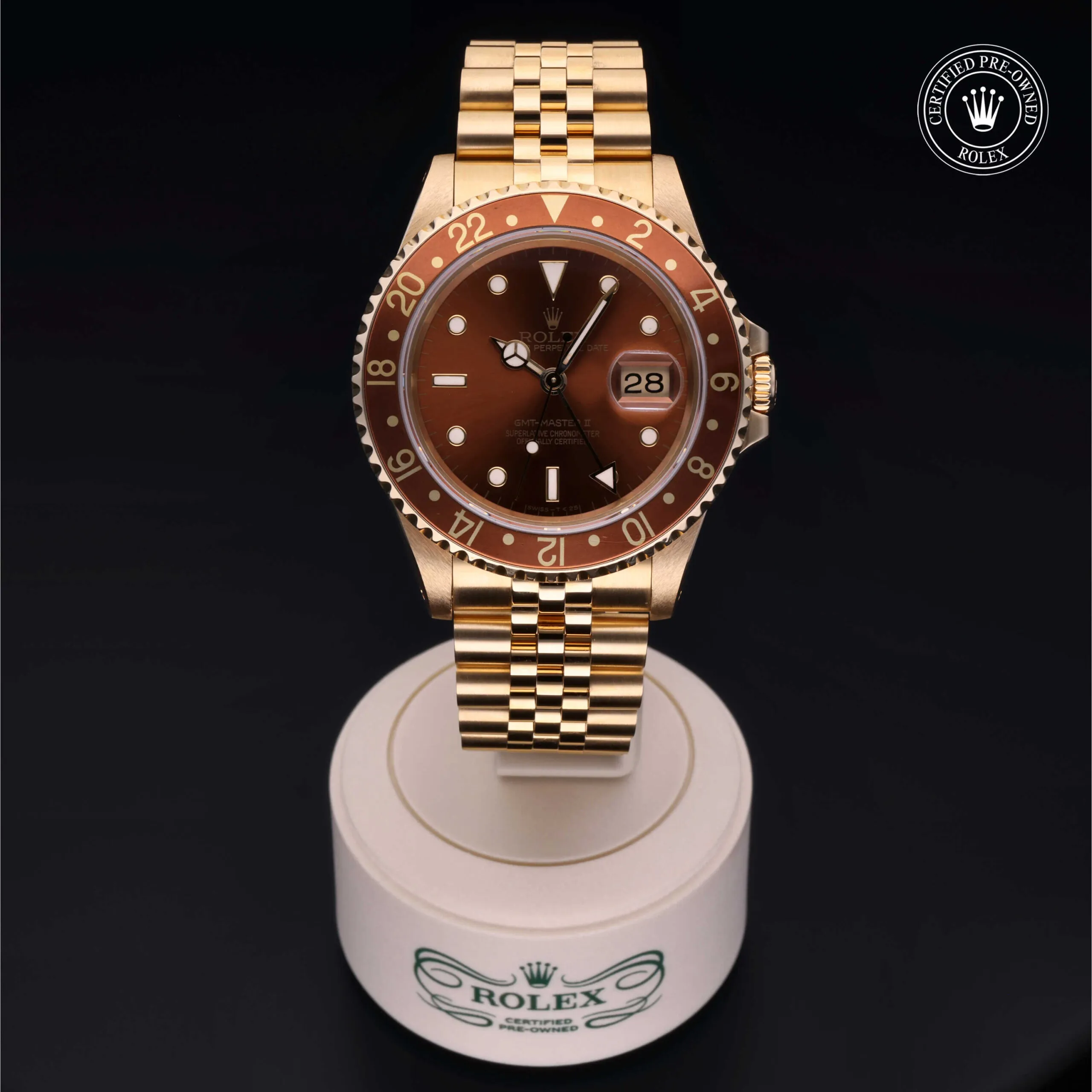 Rolex GMT-Master II 16718 40mm Oro giallo 18 ct Marrone 1