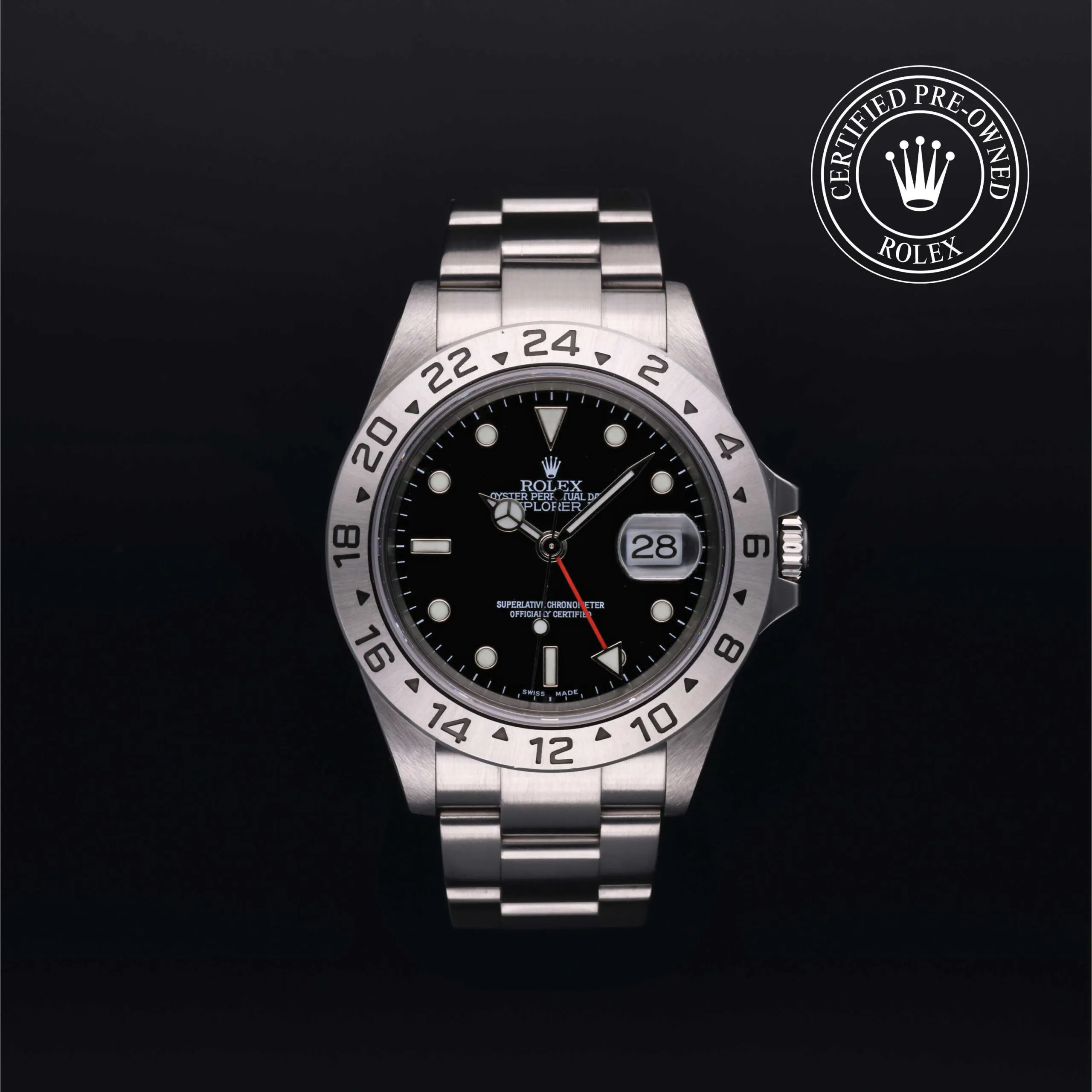 Rolex Explorer II 16570 40mm Stainless steel Nero