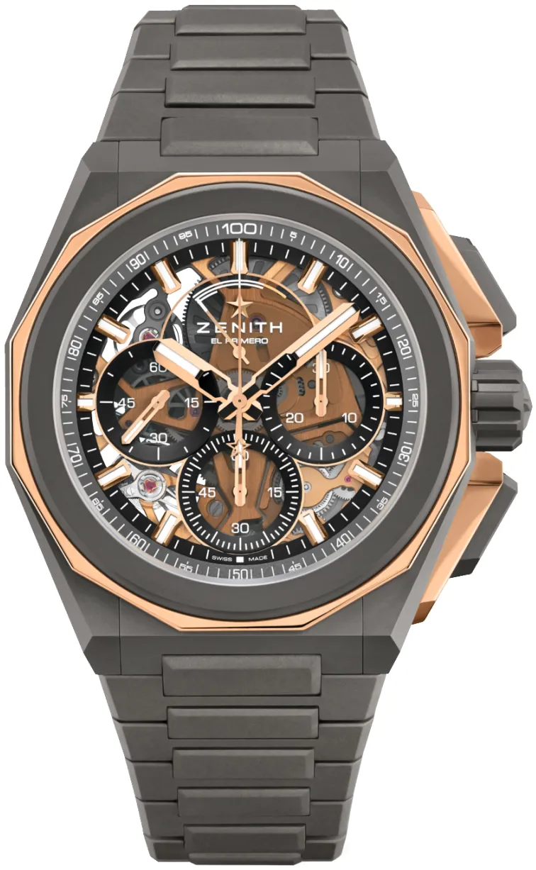 Zenith Defy Extreme 87.9100.9004/03.I001 45mm Rose gold and Titanium Skeleton