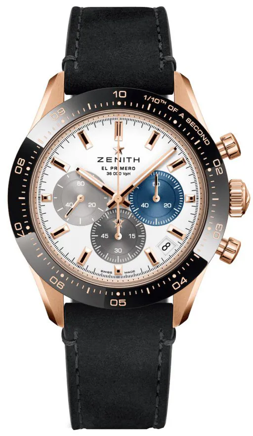 Zenith Chronomaster Sport 18.3100.3600/69.C920 41mm Ceramic and Rose gold Silver