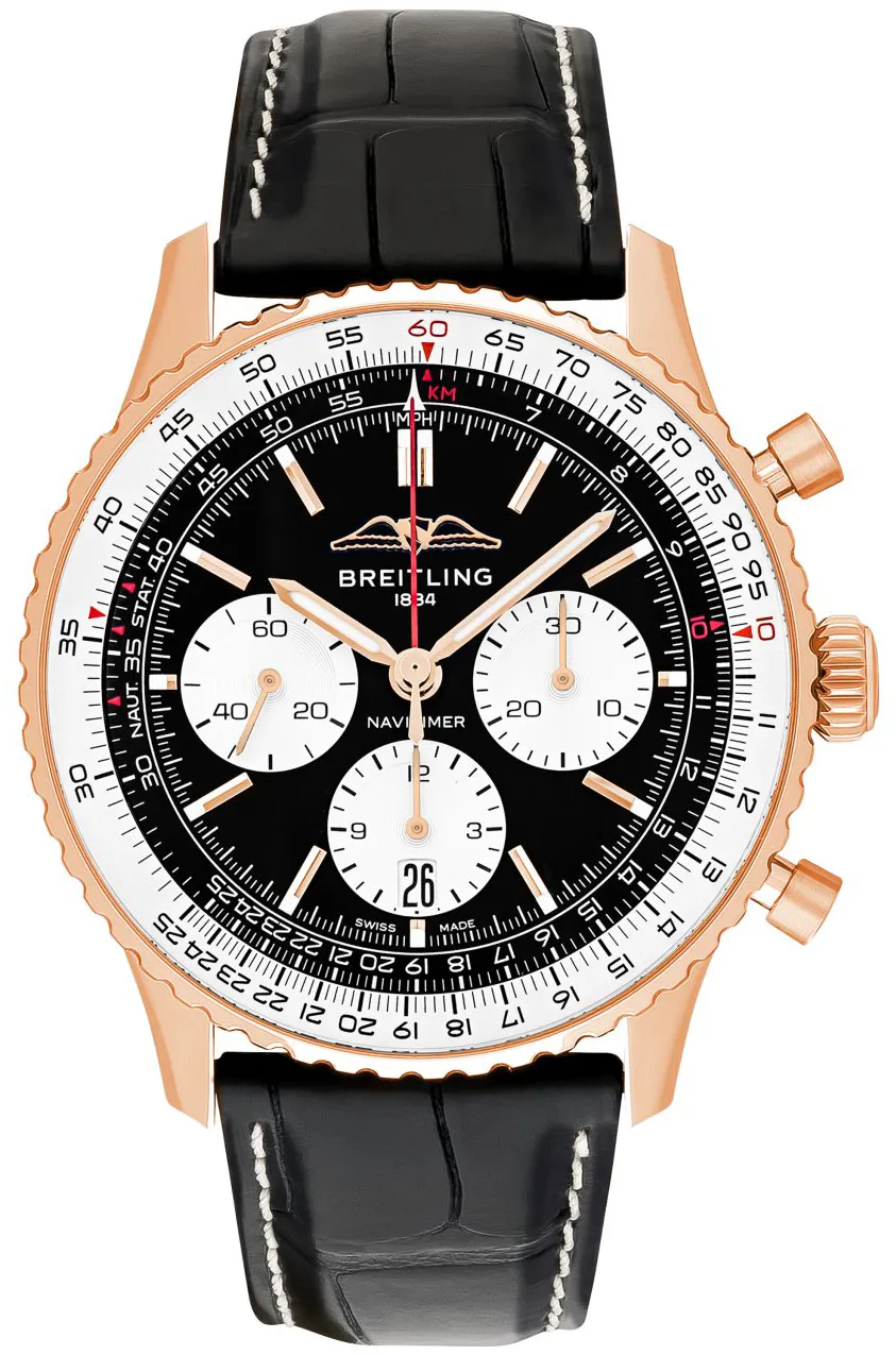 Breitling Navitimer RB0138211B1P1 43mm Rose gold Black