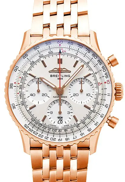 Breitling Navitimer RB0139211G1R1 41mm Rose gold Silver