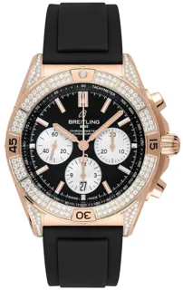 Breitling Chronomat B01 RB0134721B1S1 42mm 18kt rose gold Black