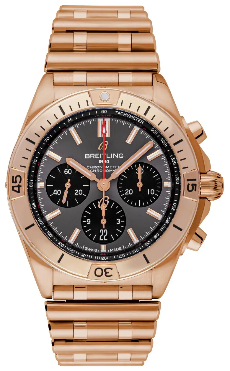 Breitling Chronomat RB0134101B1R1 42mm Rose gold Gray