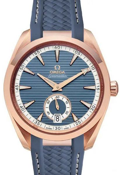 Omega Aqua Terra 220.52.41.21.03.002 41mm Rose gold Blue